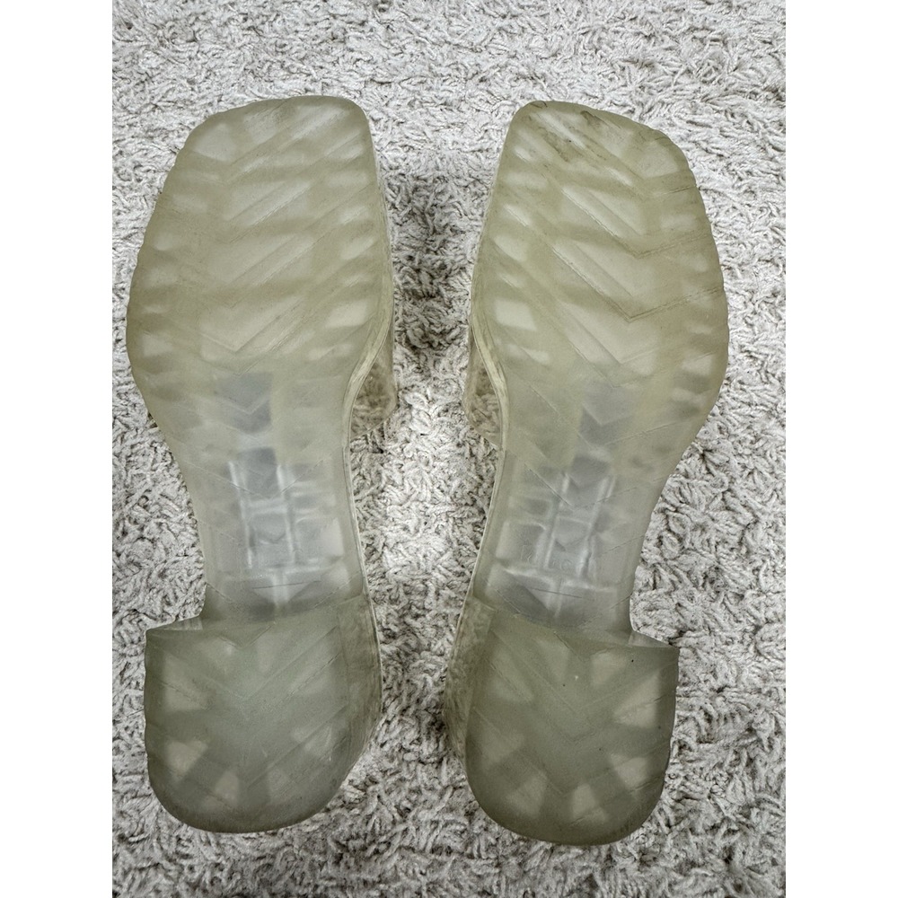 GUCCI Womens Clear Translucent Block Heel Slide Sandals EU 38 US 8 Summer Luxury - Picture 10 of 13